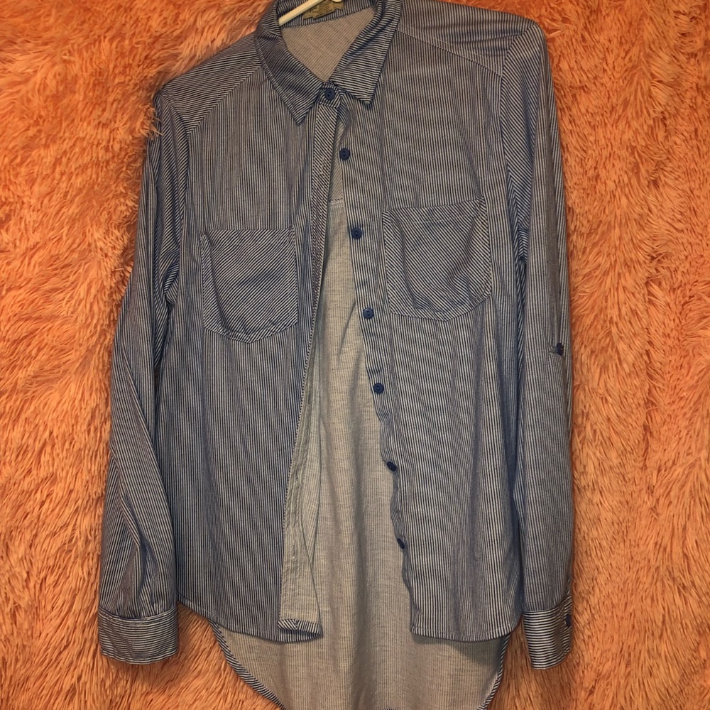 Pinstriped dress shirt